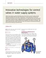 Innovative technologies for control valves in water supply systems