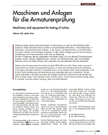 Maschinen und Anlagen für die Armaturenprüfung
