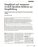 Dampfdruck und -temperatur im Griff: Bewährte Verfahren zur Dampfkühlung