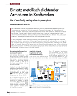 Einsatz metallisch dichtender Armaturen in Kraftwerken