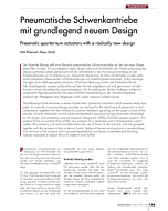 Pneumatische Schwenkantriebe mit grundlegend neuem Design