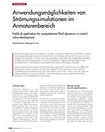 Anwendungsmöglichkeiten von Strömungssimulationen im Armaturenbereich