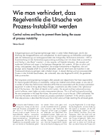 Wie man verhindert, dass Regelventile die Ursache von Prozess-Instabilität werden