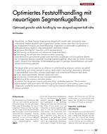 Optimiertes Feststoffhandling mit neuartigem Segmentkugelhahn