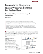 Pneumatische Steuerkreise sparen Wasser und Energie bei Festbettfiltern