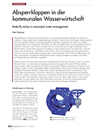 Absperrklappen in der kommunalen Wasserwirtschaft