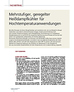 Mehrstufiger, geregelter Heißdampfkühler für Hochtemperaturanwendungen