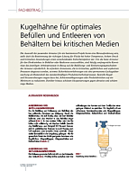 Kugelhähne für optimales Befüllen und Entleeren von Behältern bei kritischen Medien
