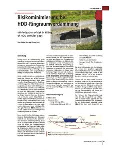 Risikominimierung bei HDD-Ringraumverdämmung