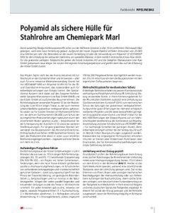 Polyamid als sichere Hülle für Stahlrohre am Chemiepark Marl