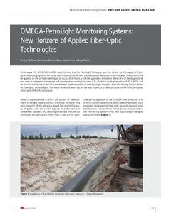 OMEGA-PetroLight Monitoring Systems: New Horizons of Applied Fiber-Optic Technologies