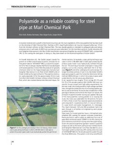 Polyamide as a reliable coating for steel pipe at Marl Chemical Park
