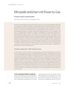 Klimaziele erreichen mit Power-to-Gas