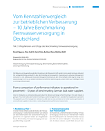 Vom Kennzahlenvergleich zur betrieblichen Verbesserung – 10 Jahre Benchmarking Fernwasserversorgung in Deutschland