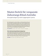 Master-Switch für verspannte Zahnstange-Ritzel-Antriebe