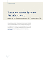 Testen vernetzter Systeme für Industrie 4.0