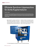 Effiziente Synchron-Läppmaschine für dichte Kugelarmaturen