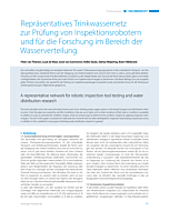 Repräsentatives Trinkwassernetz zur Prüfung von Inspektionsrobotern und für die Forschung im Bereich der Wasserverteilung