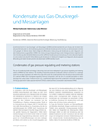 Kondensate aus Gas-Druckregel- und Messanlagen