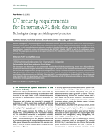 OT-Sicherheitsanforderungen für Ethernet-APL-Feldgeräte – Technologischer Wandel kann verbesserten Schutz bringen