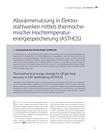 Abwärmenutzung in Elektrostahlwerken mittels thermochemischer Hochtemperaturenergiespeicherung (ASTHOS)
