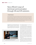 New efficient ways of technical communication through AR and VR solutions
