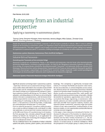 Autonomy from an industrial perspective