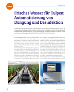 Frisches Wasser für Tulpen: Automatisierung von Düngung und Desinfektion