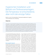 Hygiene bei Installation und Betrieb von Trinkwasseranlagen: Die Temperatur ist entscheidend, aber nicht der einzige Faktor