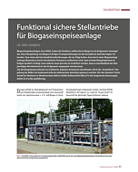 Funktional sichere Stellantriebe für Biogaseinspeiseanlage