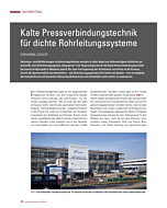 Kalte Pressverbindungstechnik für dichte Rohrleitungssysteme