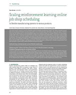 Skalierung der Online-Job-Shop-Planung durch Reinforcement Learning – In flexiblen Fertigungssystemen für verschiedene Produkte