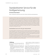 Standardisierter Service für die Großgasmessung