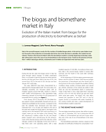 The biogas and biomethane market in Italy