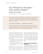 CO2-Transport in Leitungen – nach welchen Regeln?