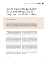 How to improve the production of aluminium sheets and foil using cloud based data analytics