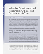 Industrie 4.0 – Wärmebehandlungsansätze für Liefer- und Prozessketteneinflüsse
