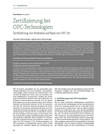 Zertifizierung bei OPC-Technologien