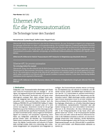 Ethernet-APL für die Prozessautomation