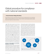 Global procedure for compliance with national standards