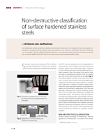 Non-destructive classification of surface hardened stainless steels