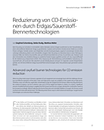 Reduzierung von CO-Emissionen durch Erdgas/Sauerstoff- Brennertechnologien