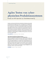 Agiles Testen von cyberphysischen Produktionssystemen