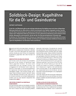 Solidblock-Design: Kugelhähne für die Öl- und Gasindustrie