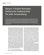 Neues 3-Stufen-Konzept: Elektrische Stellantriebe für jede Anwendung