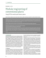 Modular engineering of conventional plants