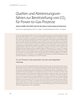Quellen und Abtrennungsverfahren zur Bereitstellung von CO2 für Power-to-Gas-Prozesse