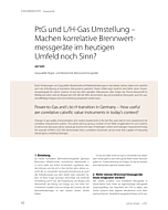 PtG und L/H-Gas Umstellung – Machen korrelative Brennwertmessgeräte im heutigen Umfeld noch Sinn?