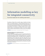 Information modelling as key for integrated connectivity