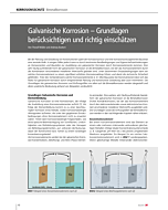 Galvanische Korrosion – Grundlagen berücksichtigen und richtig einschätzen